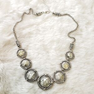 Bohemian Cowgirl Lucky 7 Concho Necklace Southwest Boho Style